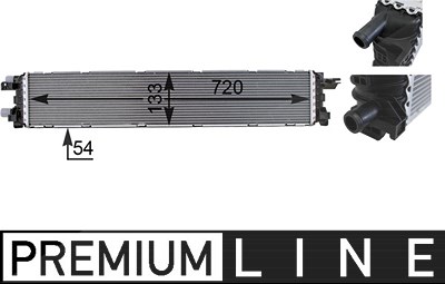 Mahle Niedertemperaturkühler, Ladeluftkühler [Hersteller-Nr. CIR13000P] für Audi, Seat, VW von MAHLE