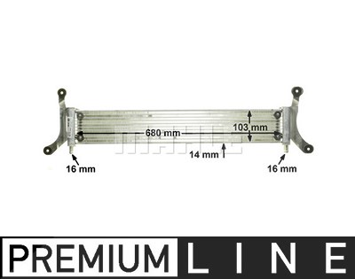 Mahle Niedertemperaturkühler, Ladeluftkühler [Hersteller-Nr. CIR6000P] für Audi, VW von MAHLE