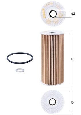 Mahle Ölfilter [Hersteller-Nr. OX1048D] für Genesis, Kia von MAHLE