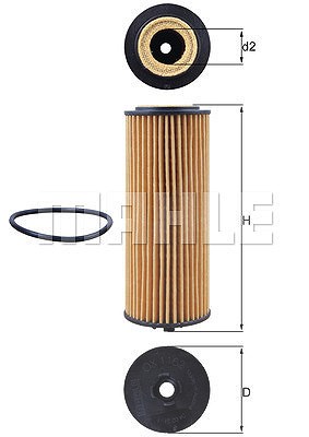 Mahle Ölfilter [Hersteller-Nr. OX1162D] von MAHLE