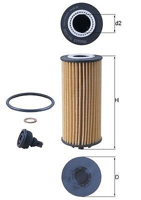 Mahle Ölfilter [Hersteller-Nr. OX1238D] für BMW, Mini von MAHLE