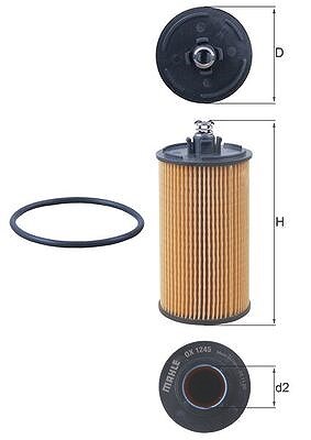 Mahle Ölfilter [Hersteller-Nr. OX1245D] für Chevrolet, Opel von MAHLE