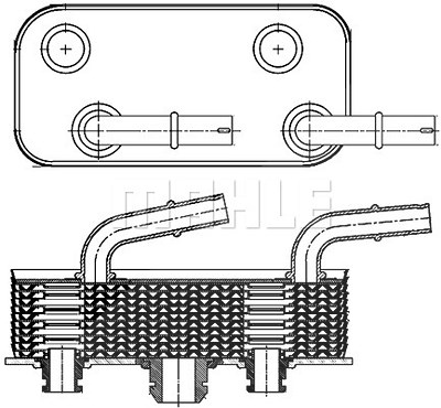 Mahle Ölkühler, Automatikgetriebe [Hersteller-Nr. CLC180000S] für BMW von MAHLE