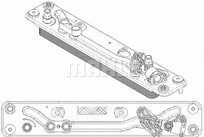 Mahle Ölkühler, Automatikgetriebe [Hersteller-Nr. CLC182000P] für BMW von MAHLE