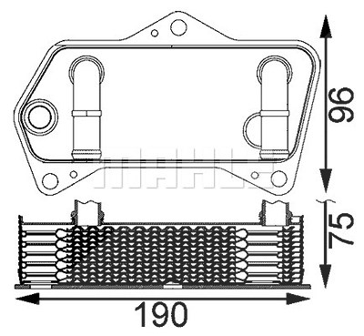 Mahle Ölkühler, Automatikgetriebe [Hersteller-Nr. CLC202000S] für Audi, Seat, Skoda, VW von MAHLE