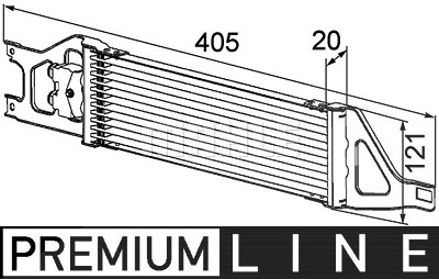 Mahle Ölkühler, Automatikgetriebe [Hersteller-Nr. CLC57000P] für Mercedes-Benz von MAHLE