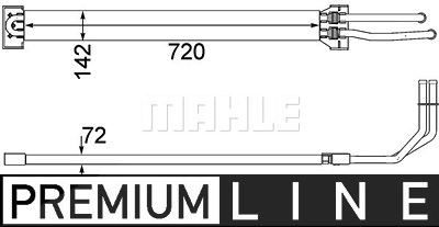 Mahle Ölkühler, Lenkung [Hersteller-Nr. CLC109000P] für Porsche, VW von MAHLE