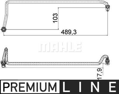 Mahle Ölschlauch [Hersteller-Nr. AHX5000P] für Porsche, VW von MAHLE