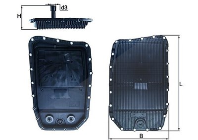 Mahle Ölwanne, Automatikgetriebe [Hersteller-Nr. HX152] für Alpina, Aston Martin, Bentley, BMW, Jaguar, Land Rover, Rolls-royce, Wiesmann von MAHLE