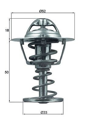 Mahle Thermostat, Kühlmittel [Hersteller-Nr. TX12682D] für Citroën, Peugeot, Toyota von MAHLE