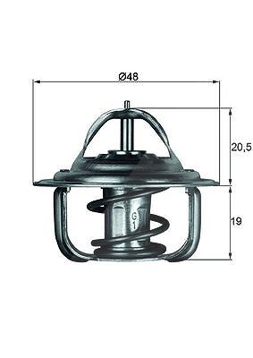 Mahle Thermostat, Kühlmittel [Hersteller-Nr. TX171D] für Audi, Daewoo, Opel, Vauxhall, VW von MAHLE