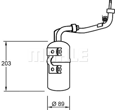 Mahle Trockner, Klimaanlage [Hersteller-Nr. AD277000S] für Ford von MAHLE