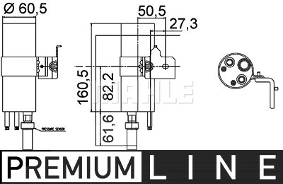 Mahle Trockner, Klimaanlage [Hersteller-Nr. AD290000P] für Ford von MAHLE