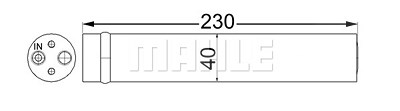 Mahle Trockner, Klimaanlage [Hersteller-Nr. AD63000S] für Honda, Mazda von MAHLE