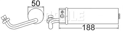 Mahle Trockner, Klimaanlage [Hersteller-Nr. AD68000S] für Nissan von MAHLE