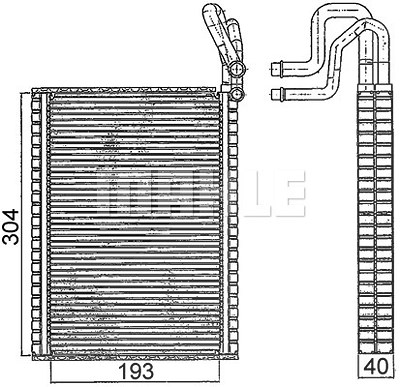 Mahle Verdampfer, Klimaanlage [Hersteller-Nr. AE116000S] für BMW von MAHLE