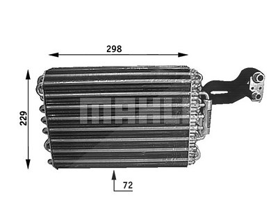 Mahle Verdampfer, Klimaanlage [Hersteller-Nr. AE31000S] für Mercedes-Benz von MAHLE