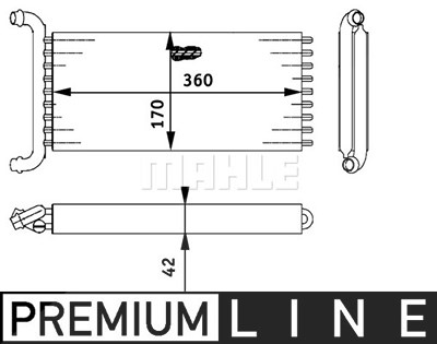 Mahle Wärmetauscher, Innenraumheizung [Hersteller-Nr. AH113000P] für Mercedes-Benz von MAHLE