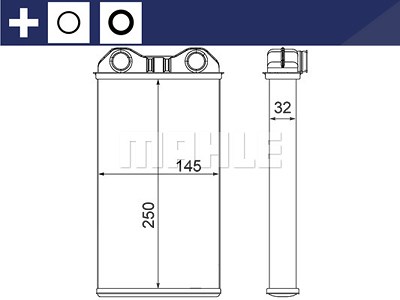 Mahle Wärmetauscher, Innenraumheizung [Hersteller-Nr. AH14000S] für Opel, Renault von MAHLE