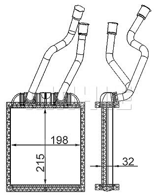 Mahle Wärmetauscher, Innenraumheizung [Hersteller-Nr. AH180000S] für Audi, Porsche, VW von MAHLE