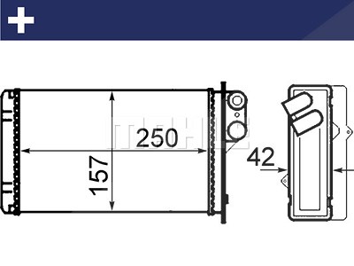 Mahle Wärmetauscher, Innenraumheizung [Hersteller-Nr. AH67000S] für Renault von MAHLE