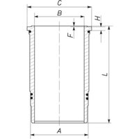 Zylinderlaufbuchse MAHLE 439 WN 02 01 von Mahle