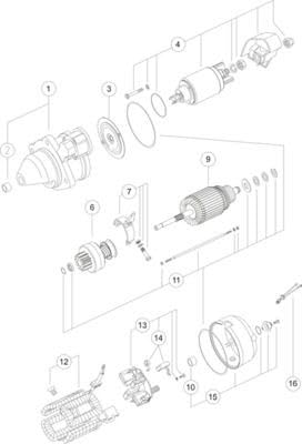 MAHLEORIG MS 323 Anlasser von MAHLEORIG