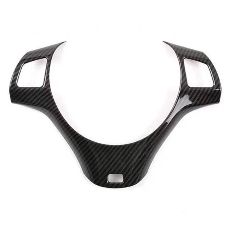 Lenkradhüllen Für BMW 1er 3er E87 E90 E92 E93 2005–2012 Kohlefaser Auto Lenkradverkleidung Dekoration Abdeckung Zierleiste Aufkleber Lenkradbezug (Farbe : Carbon Fiber Style 2) von MAILECI