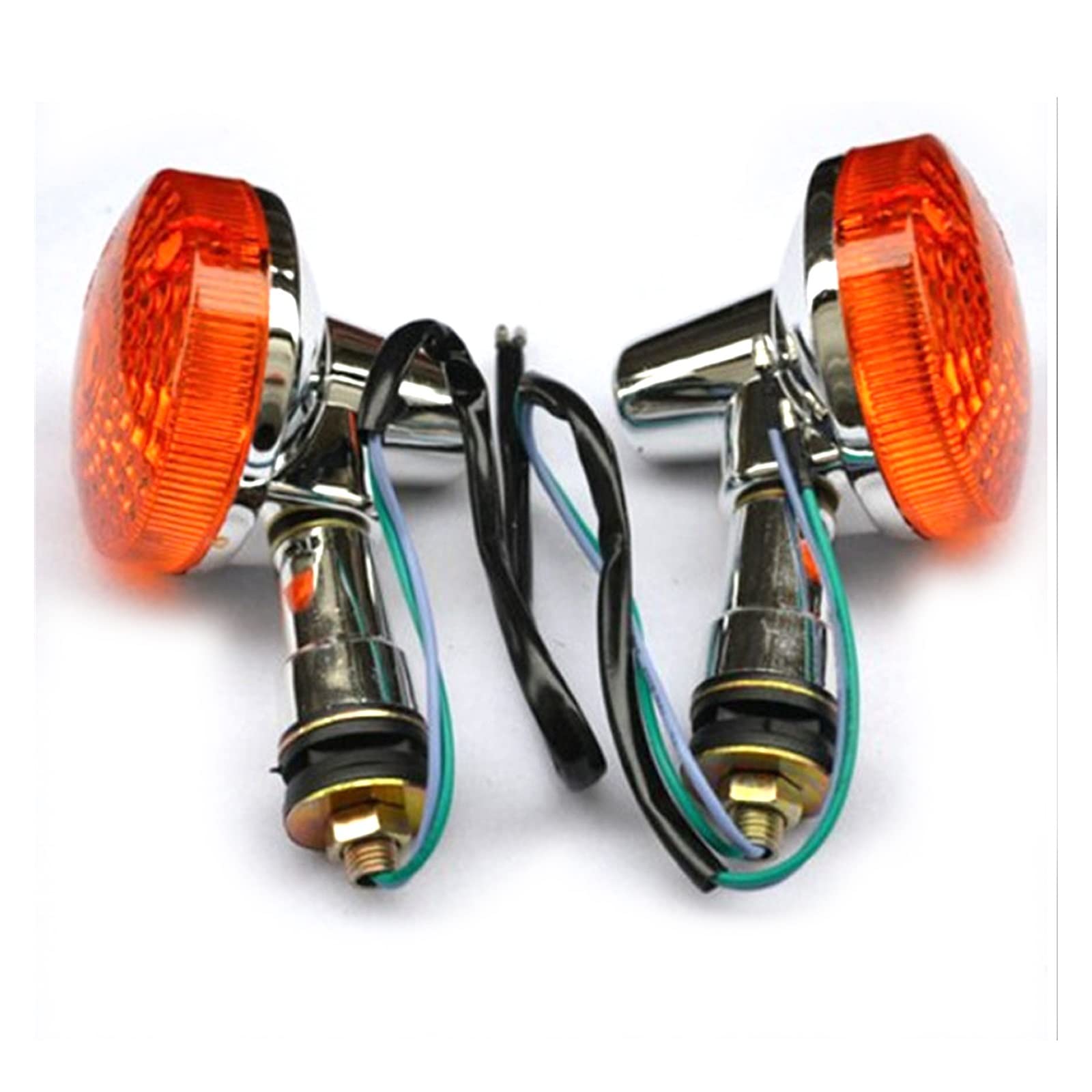 Heckleuchte Motorrad -Blinker Leuchten Vorne Blinkerlichter Lampenanzeigen Für Suzuki GN 250 GN250 von MAJHER