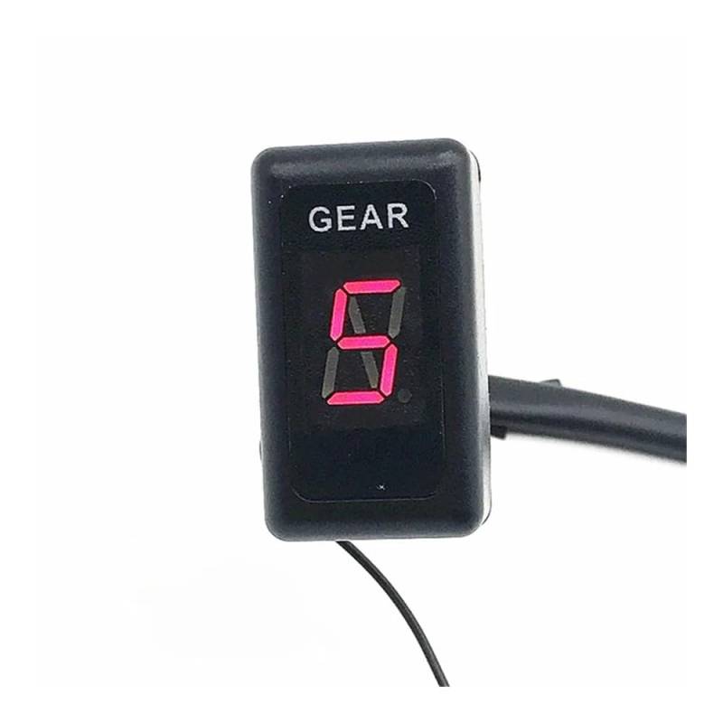 MALIYAE Motorrad Ganganzeige 6 Geschwindigkeit Universal Motorrad Digital Display Moto Licht Neutral Gang Anzeige(5 Speed Display N-5) von MALIYAE