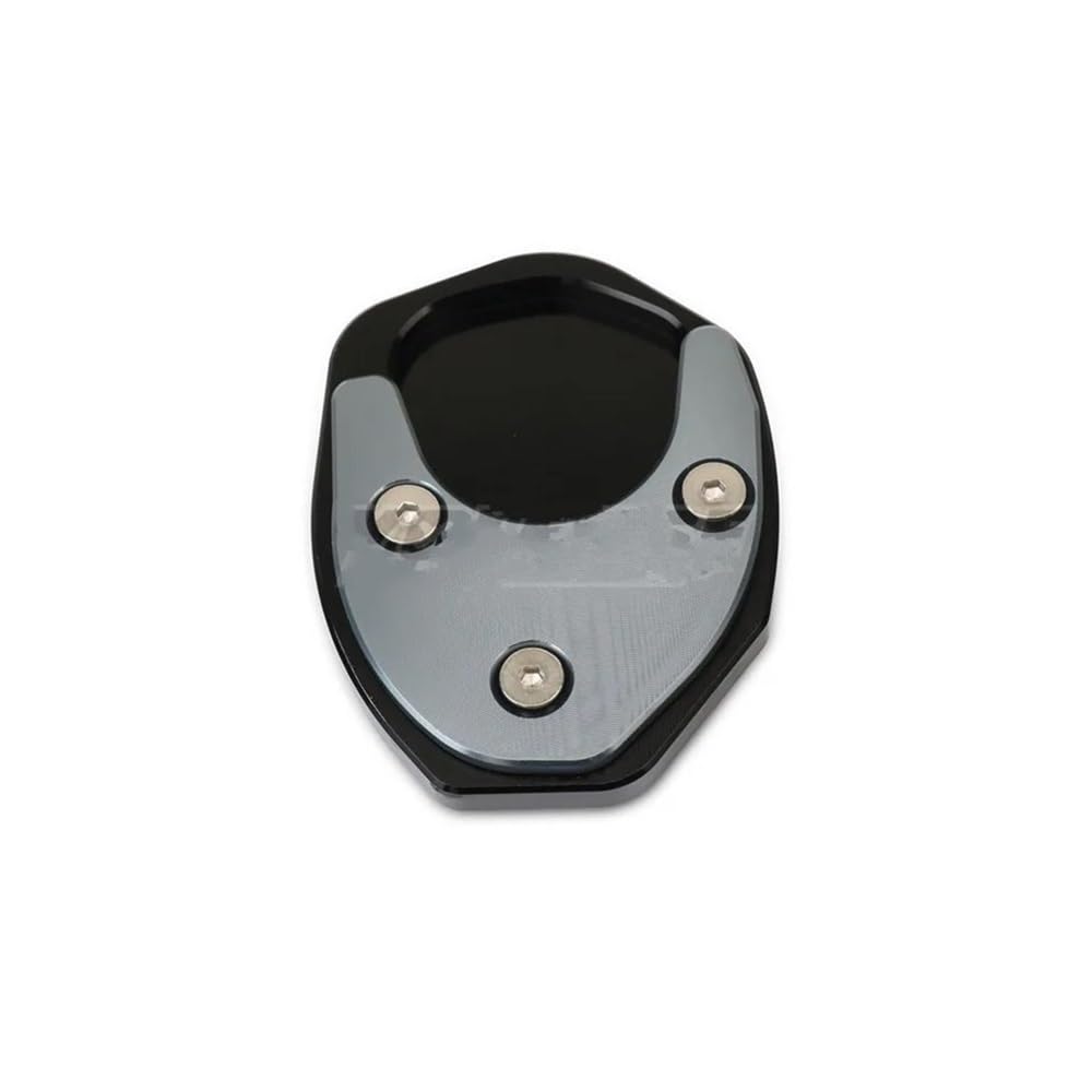 Seitenständer Platte Pad Für Daytona 660 2024 Motorrad Kickstand Fuß Seite Stehen Verlängerung Pad Unterstützung Platte Vergrößern Stehen(Gray-NO LOGO) von MALIYAE