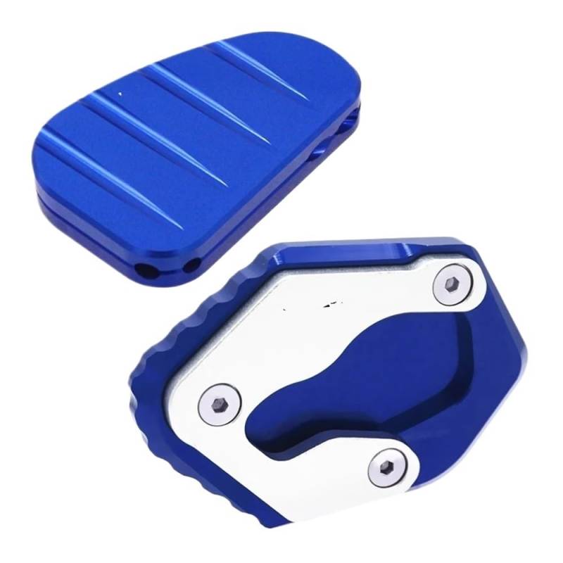 Seitenständer Platte Pad Für Für XMAX Für X-MAX 250 300 Für XMAX300 Motorrad Zubehör Ständer Seite Stehen Verlängerung Pad Seite Halterung(A B Blue) von MALIYAE