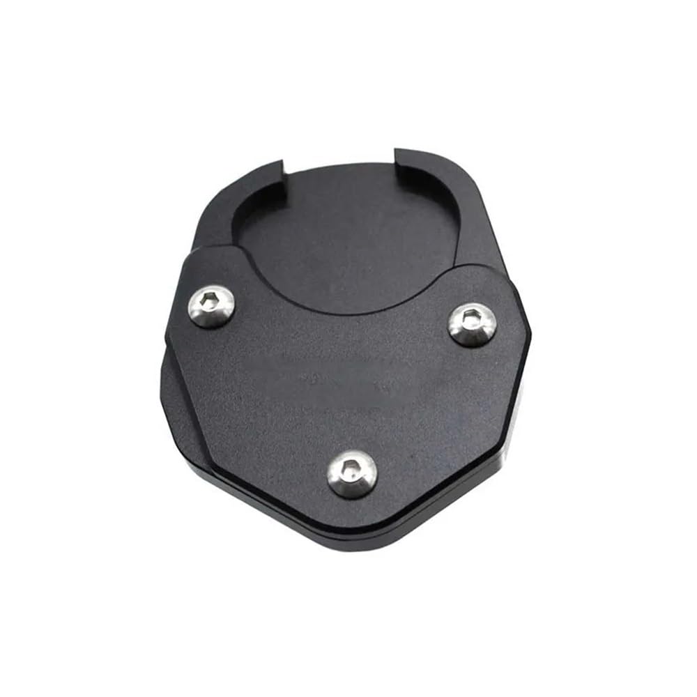 Seitenständer Platte Pad Motorrad Aluminium Ständer Fuß Seite Stehen Verlängerung Pad Unterstützung Platte Für Tiger Für Tiger660 Für Sport 660 2022 2023(Black) von MALIYAE