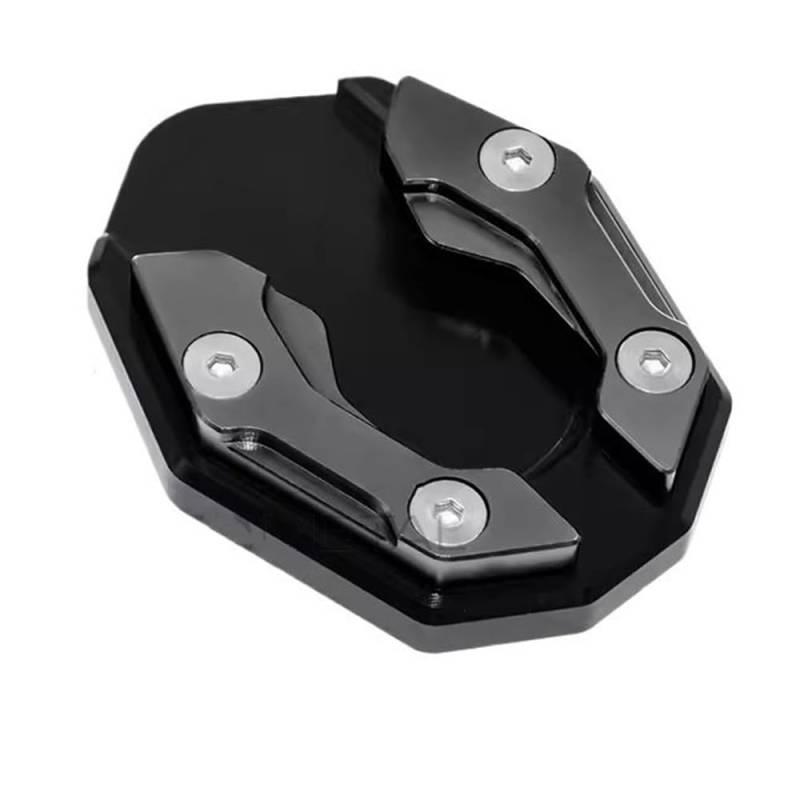 Seitenständer Platte Pad Motorrad Fahrrad Ständer Extender Fuß Seite Stehen Verlängerung Pad Unterstützung Platte Anti-skid Vergrößert Basis(Black) von MALIYAE