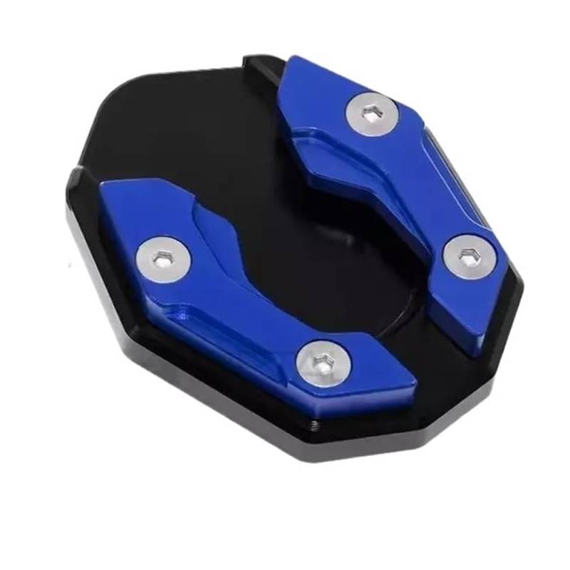 Seitenständer Platte Pad Motorrad Fahrrad Ständer Extender Fuß Seite Stehen Verlängerung Pad Unterstützung Platte Anti-skid Vergrößert Basis(Blue) von MALIYAE