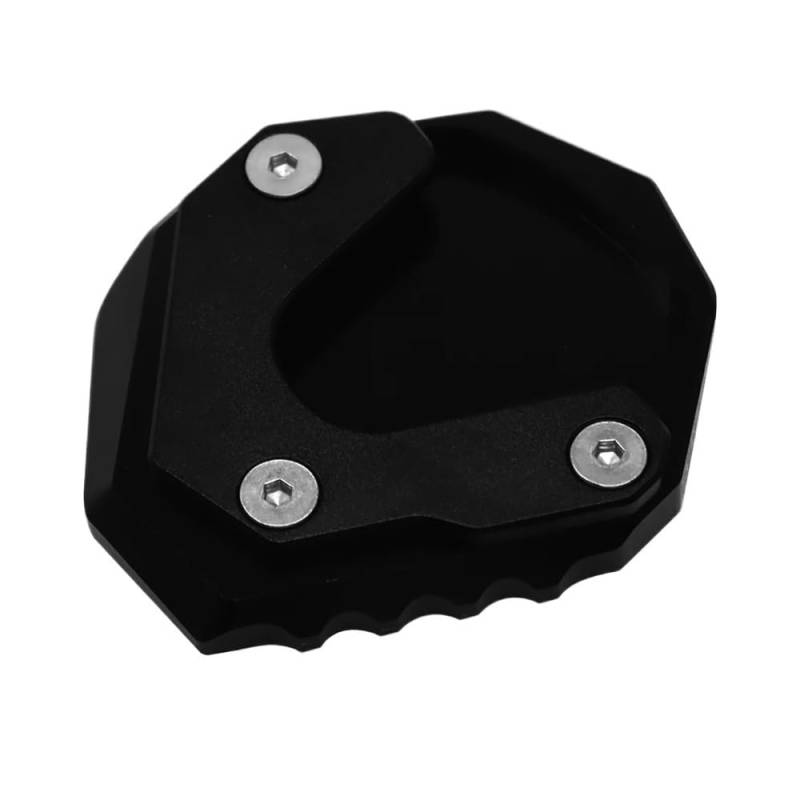 Seitenständer Platte Pad Motorrad Ständer Fuß Seite Stehen Verlängerung Pad Unterstützung Platte Für Transalp Für XL 750 Für XL750 2023(Black) von MALIYAE