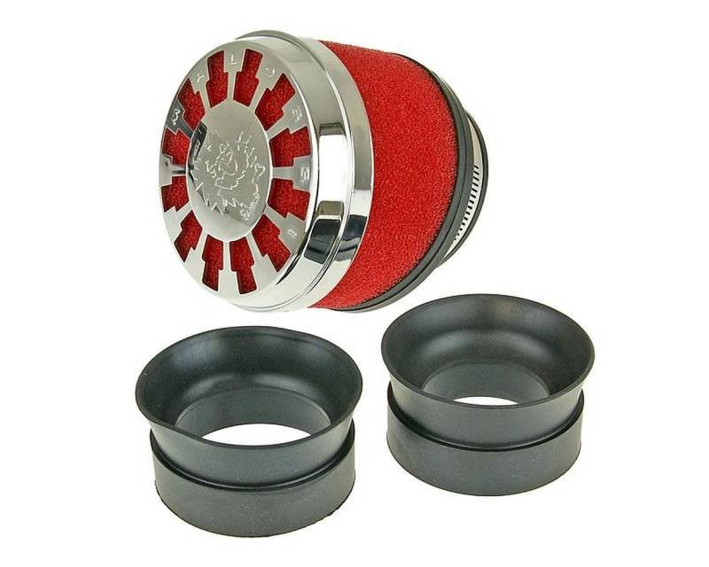 Luftfilter MALOSSI E13 25 Grad gewinkelt, 42-58mm Tuning Roller wie Aerox, NRG, Runner, Zip usw von MALOSSI