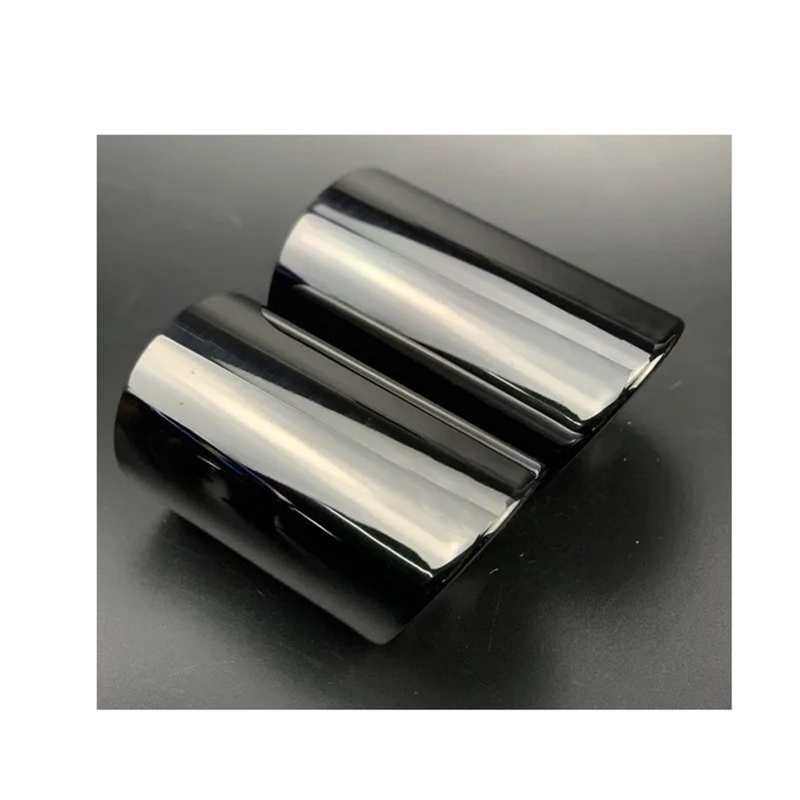 Auto Auspuffrohr Für Passat B6 B7 Für A4 B8 Für A3 Für A1 Für A6 Für Q5 Für A5 Auto Zubehör Auto Auspuff Tip Muffler Rohr Abdeckung Abgasrohr(Black 2pc) von MALTAY