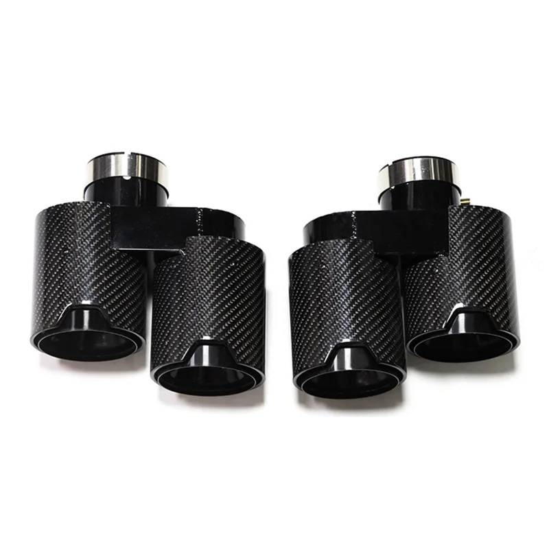 Auto Auspuffrohr G20 G21 330i 320d 330d 325i Schalldämpfer Spitze Auspuff Auspuffrohr 2,5'' Zoll Endrohr Quad Carbon Faser Auspuff Spitze Abgasrohr(Carbon Fiber A) von MALTAY