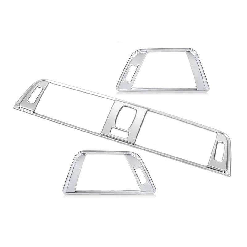 Auto Innenraum Für 3er F30 2013 2014 2015 2016 3-teiliges Set Silber Chrom Armaturenbrett Lüftungsschlitze Abdeckung Trim Auto Styling Dekorationen Fit Car Trim Interior von MALTAY