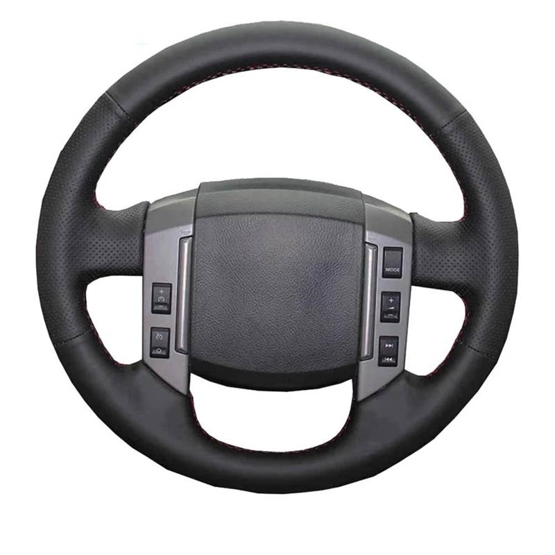 Auto-Lenkradabdeckung Für Land Für Rover Alt Für Range Für Rover Für Sport 2005 2006 2007 2008 Auto Innen Micro Faser Leder Auto Lenkrad Abdeckung Lenkradschutzhülle(Black Thread) von MALTAY