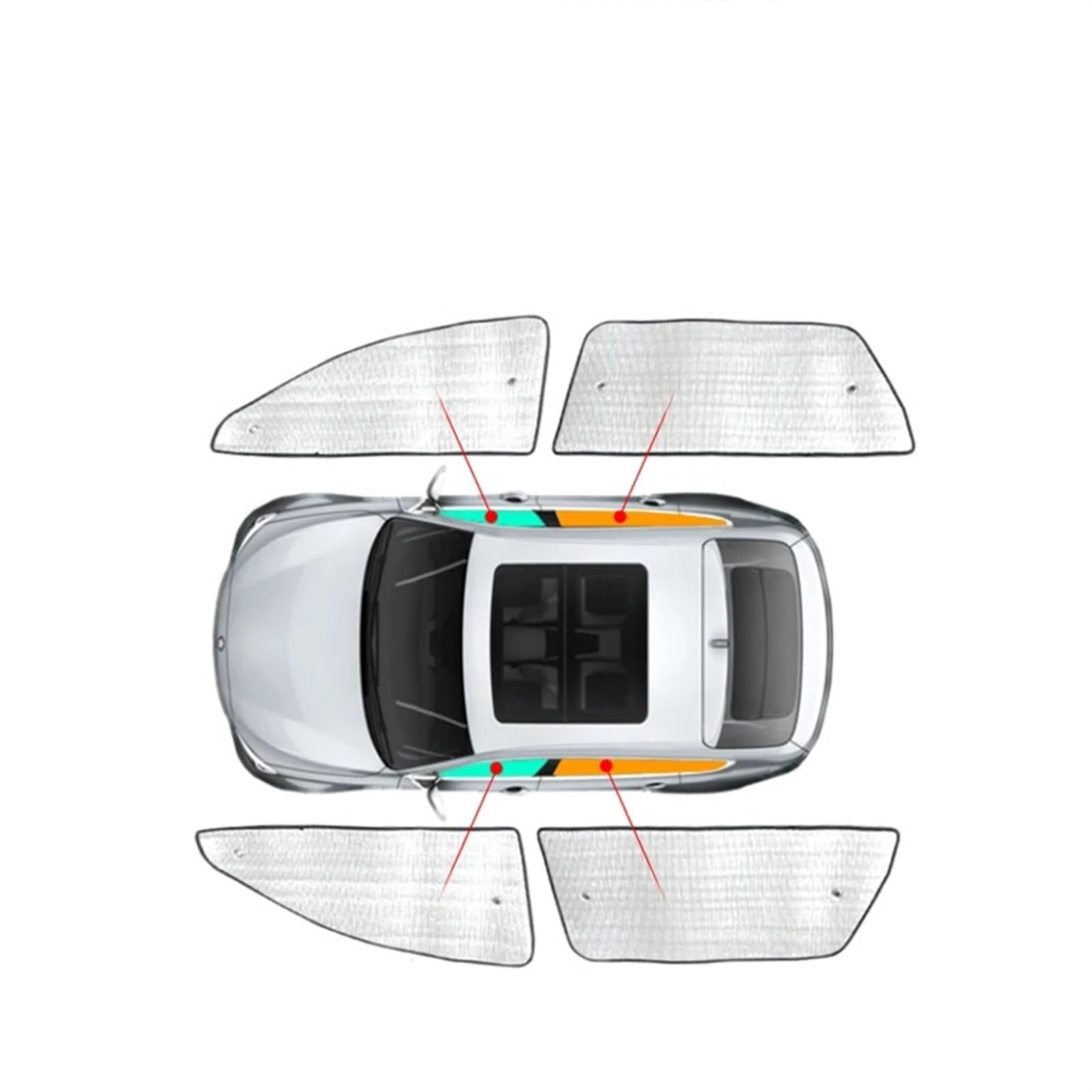 Auto-Sonnenschutz Für KIA Für Sportage Für NQ5 Für QL Für SL 2010-2024 Autozubehör Sonnenschutz -Schutzabdeckung Fenstervorhang Sonnenschutzvisier Windschutzscheibe Autofenster-Sonnenschutz(4Door 16-2 von MALTAY