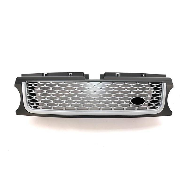 Kühlergrille 1 Stück Frontgrill ABS Auto Styling Mesh Grill Zubehör Für Land Für Rover Für Range Für Rover Für Sport L320 2010 2011 2012 2013 Kühlergrill(Gray Silver) von MALTAY