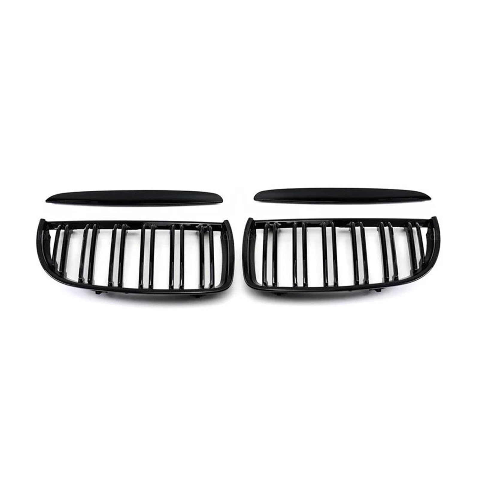 Kühlergrille 2 Stücke Für 3er E90 E91 2005-2008 320i 325i 325i 328i 330i Auto Stil Glanz Schwarz Front Niere Doppellamellengrill Kühlergrill von MALTAY