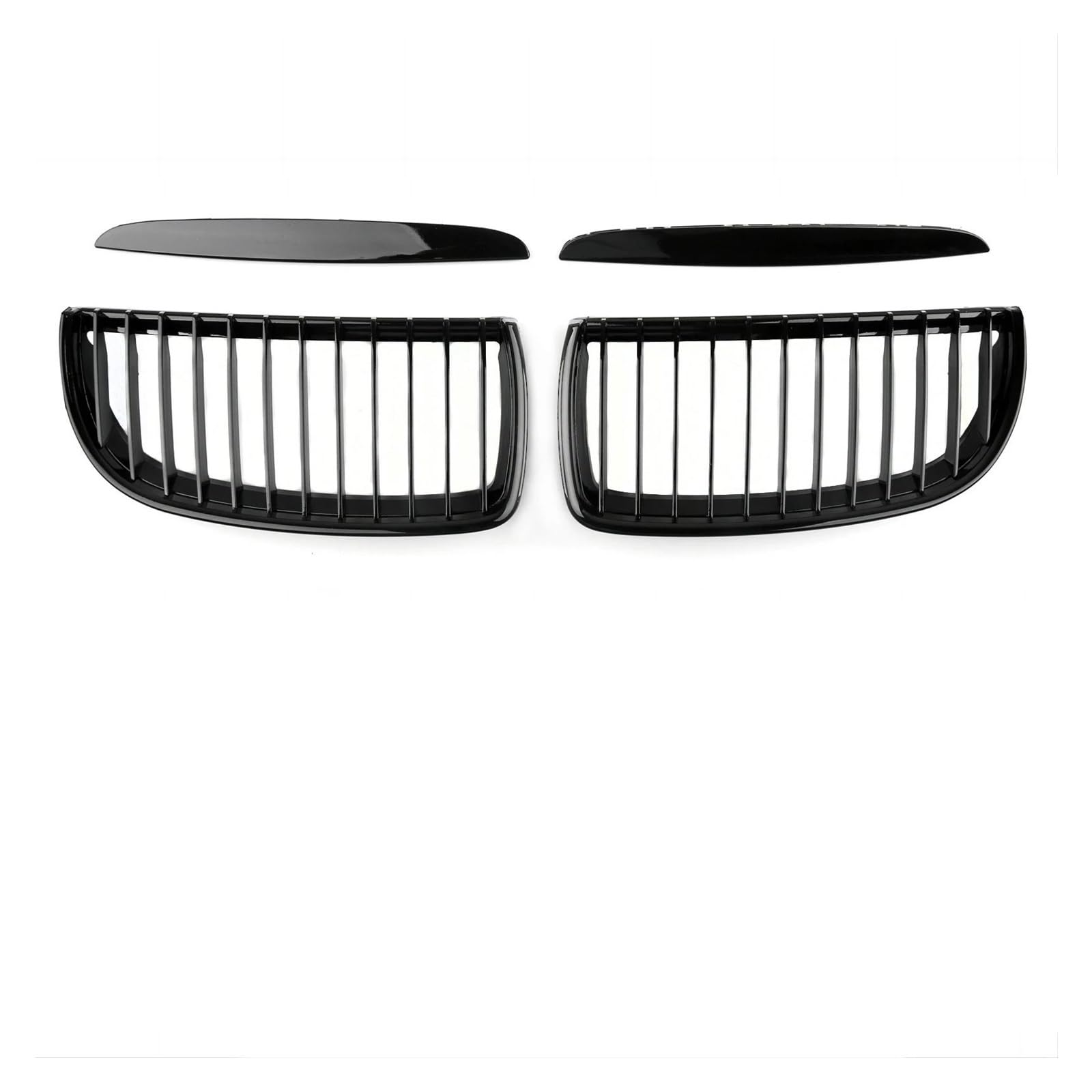 Kühlergrille Auto Front Gloss Balck Grills Sport Für E90 E91 Tuning 3 Serie 2005-2012 Für LCI Für PreLCI Grille Diamant Kühlergrill(Shape B 05-08) von MALTAY