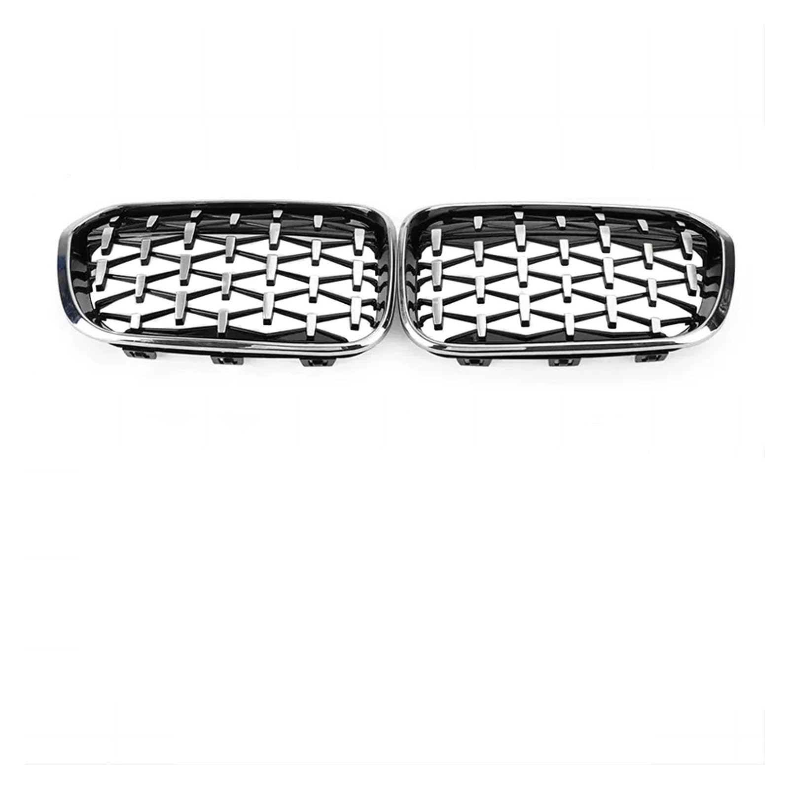 Kühlergrille Auto Kühlergrill Grills Glanz Schwarz Zubehör 2011 2012 2013 2014 2015 2016 2017 2018 Für 1 Serie F20 M140i 118d F21 Kühlergrill(15-18 Silver) von MALTAY