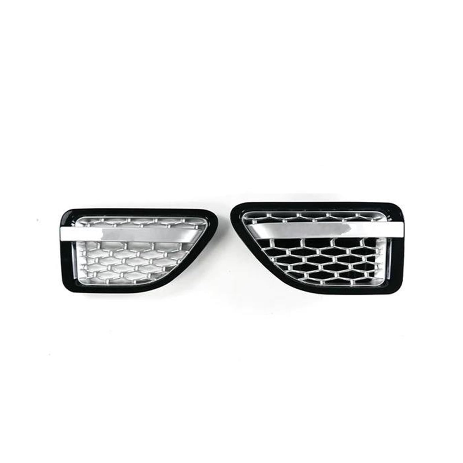 Kühlergrille Auto-Styling Auto-Frontstoßstangengrill Für Land Für Rover Für Range Für Rover Für Sport 2005-2009 L320 ABS-Grillnetz Für Autokühler Kühlergrill(Silver Black Vents) von MALTAY