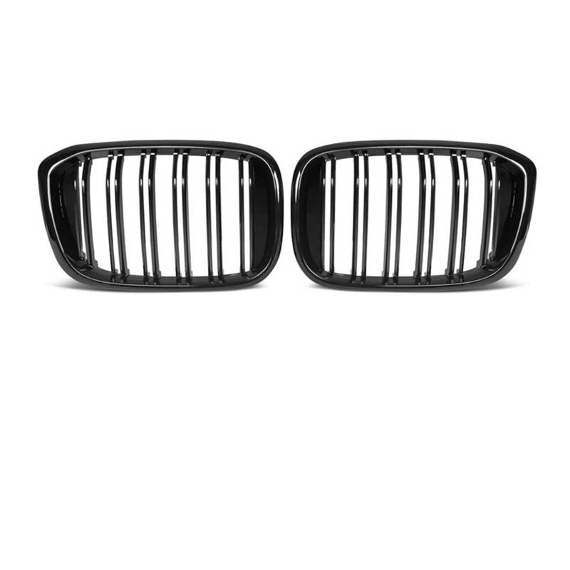 Kühlergrille Auto-Styling Frontnierengrill Für X3 G01 G08 X4 G02 2018-2021 Pre-lci ABS Glanz Schwarz Farbe Racing Grills Ersatz Kühlergrill(B Slat Gloss Black) von MALTAY