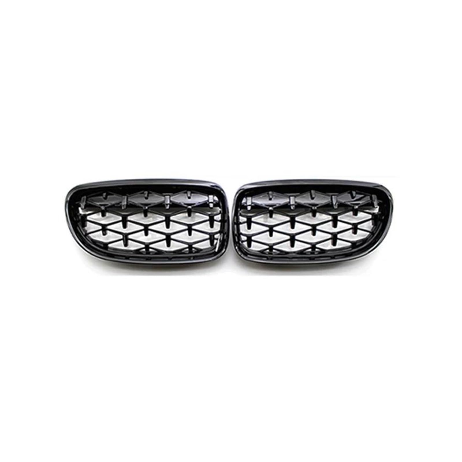 Kühlergrille Auto-Styling-Grills 2009-2012 Für E90 E91 318i 320i 325i 328i Diamantgrills Auto Nierengrill Frontstoßstange Racing Grill Kühlergrill(Gloss Black) von MALTAY