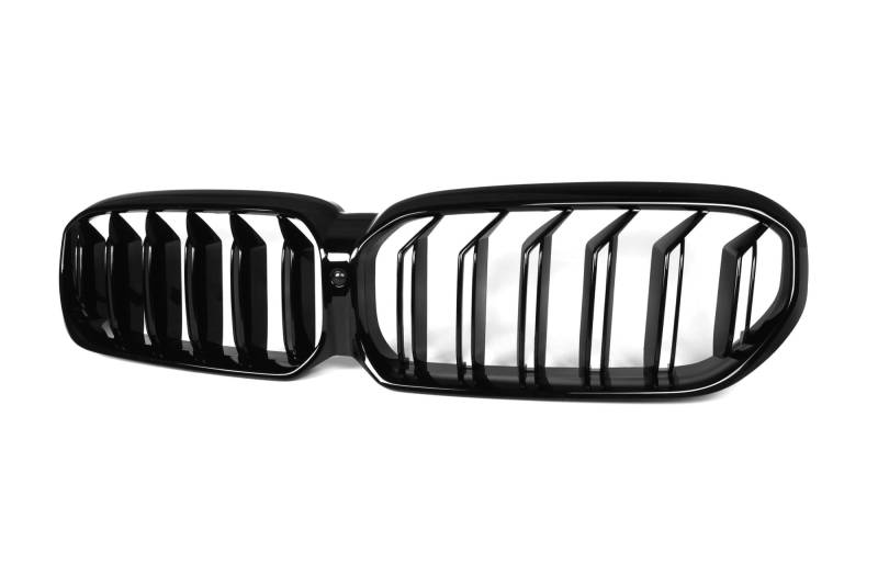 Kühlergrille Auto-Styling-Grills Grille Für 5 Series G30 Limousine Piano Black Frontstoßstange Facelift G31 Wagon F90 M5 2020-2022 Kühlergrill(2 Slat Gloss Black) von MALTAY